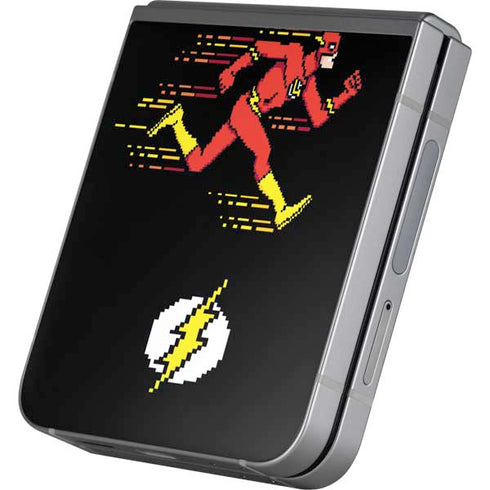 DC Comics The Flash Pixelated Running Pose Galaxy Z Flip6 Skin
